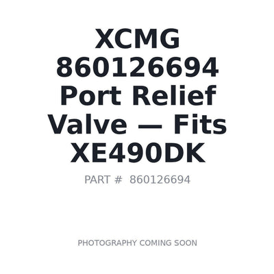860126694 XCMG Hydraulic Valves