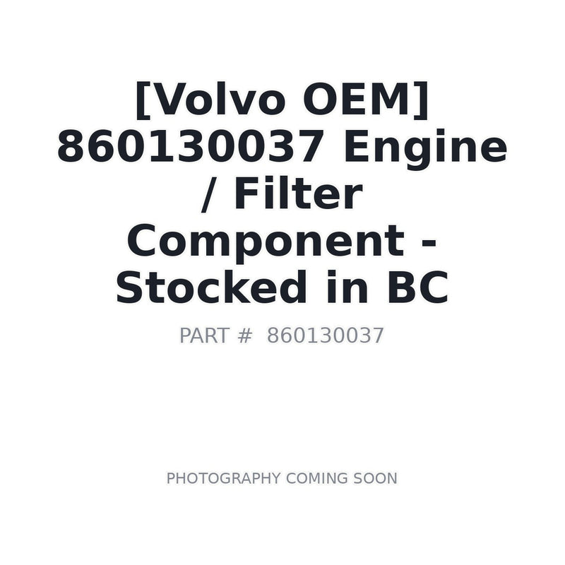 860130037 Volvo Engine