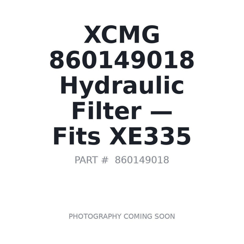 XCMG 860149018 Hydraulic Return Filter XCMG-YHL-03710 for XE335 XE370CA XE700D