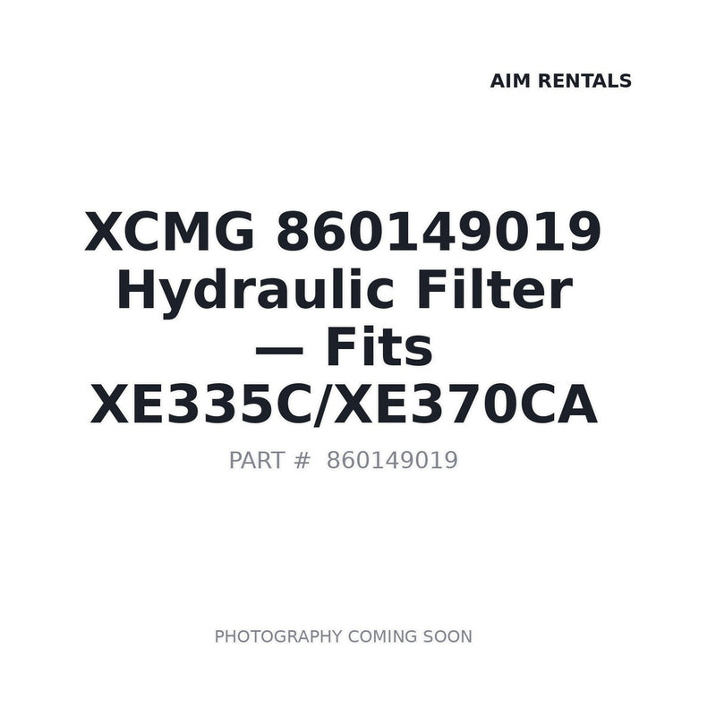 XCMG 860149019 Hydraulic Suction Filter for XE335C XE370C Excavators