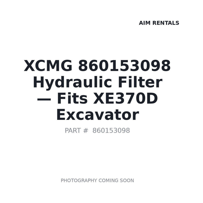 XCMG 860153098 Filter Assembly OEM part for XE370D excavator