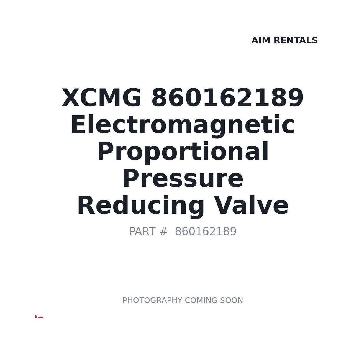 860162189 XCMG Solenoid Valve