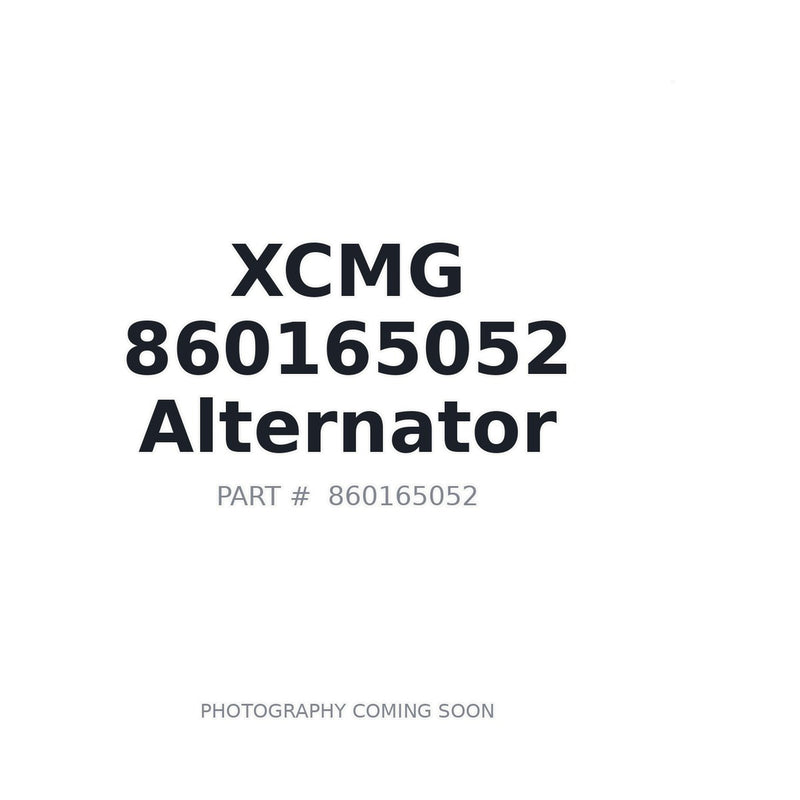 XCMG 860165052 Alternator 860515093 OEM part for XE55U XE60GPro excavator