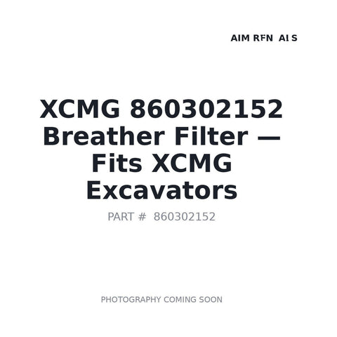 860302152 hydraulic tank breather filter XCMG XE105GA excavator