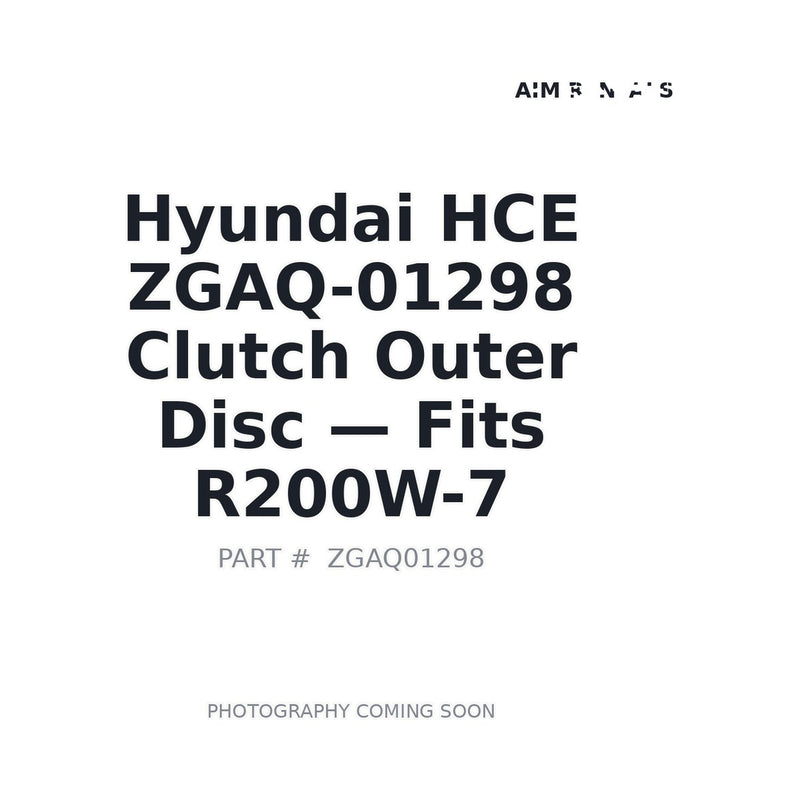 Hyundai ZGAQ-01298 transmission clutch disc for R200W-7 wheel excavator