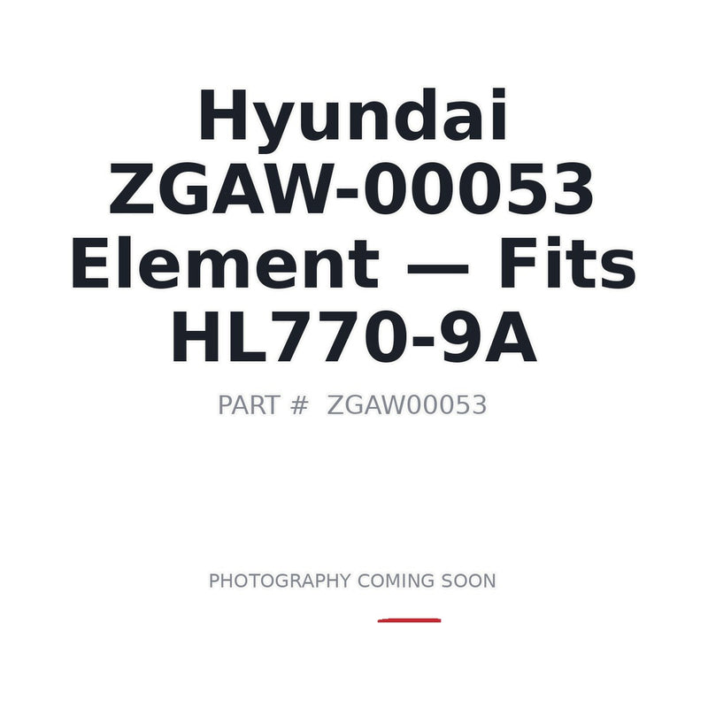 Hyundai ZGAW-00053 axle oil cooling filter element for HL770-9A HL955 HL960 wheel loader