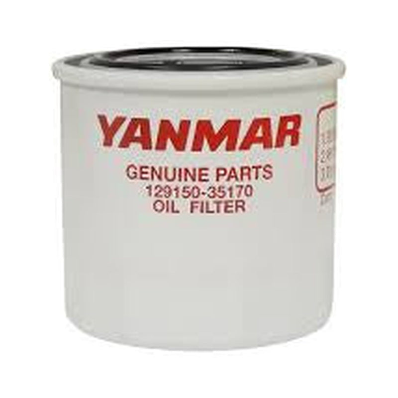 Genuine Yanmar 129150-35153 spin-on lube oil filter for 4JH marine diesel engines