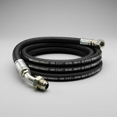 Hydraulic hose assemblies using H280 hose Parts