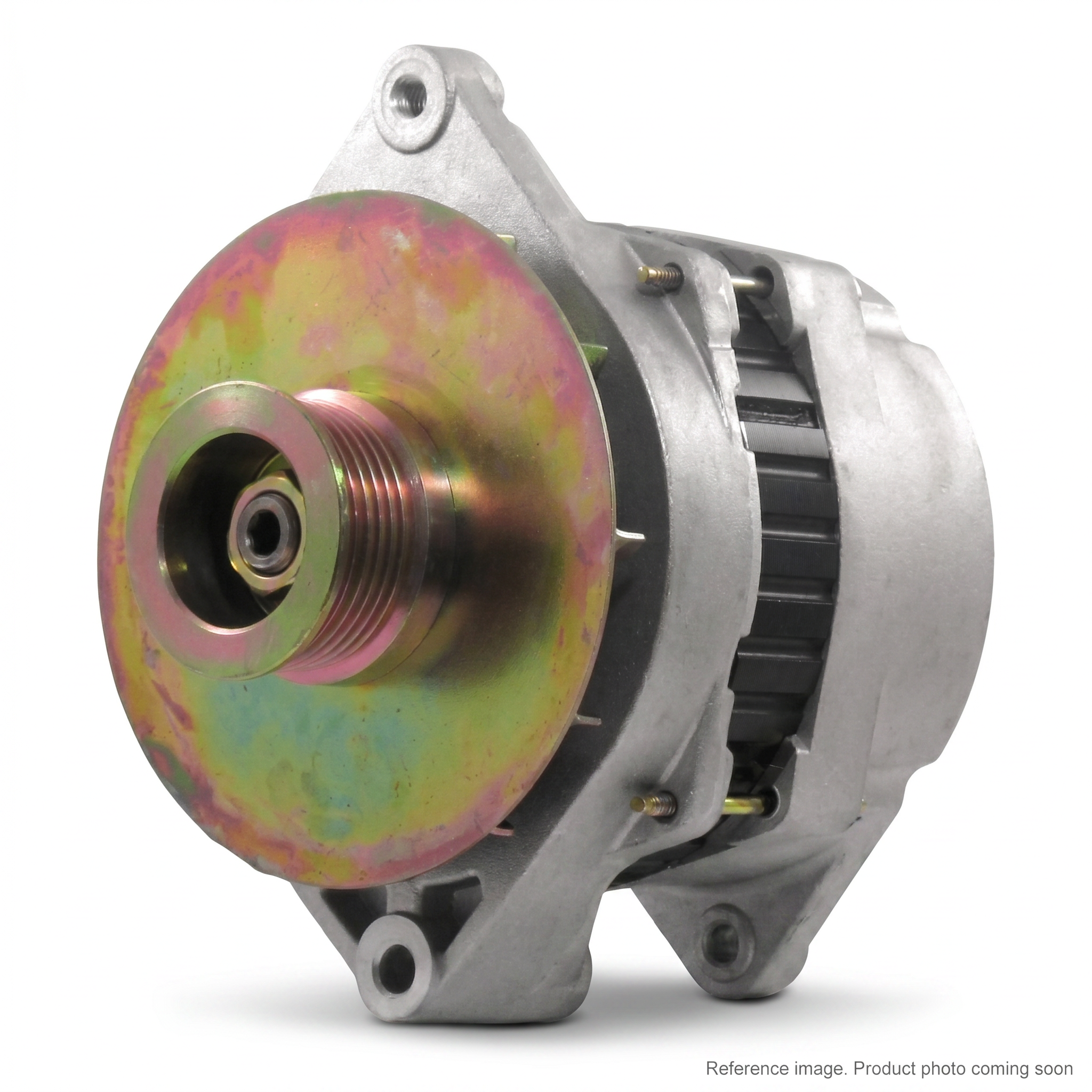 Aftermarket 1112501 Aftermarket Alternator three-quarter angle product photo | stocked in BC, ships Canada-wide