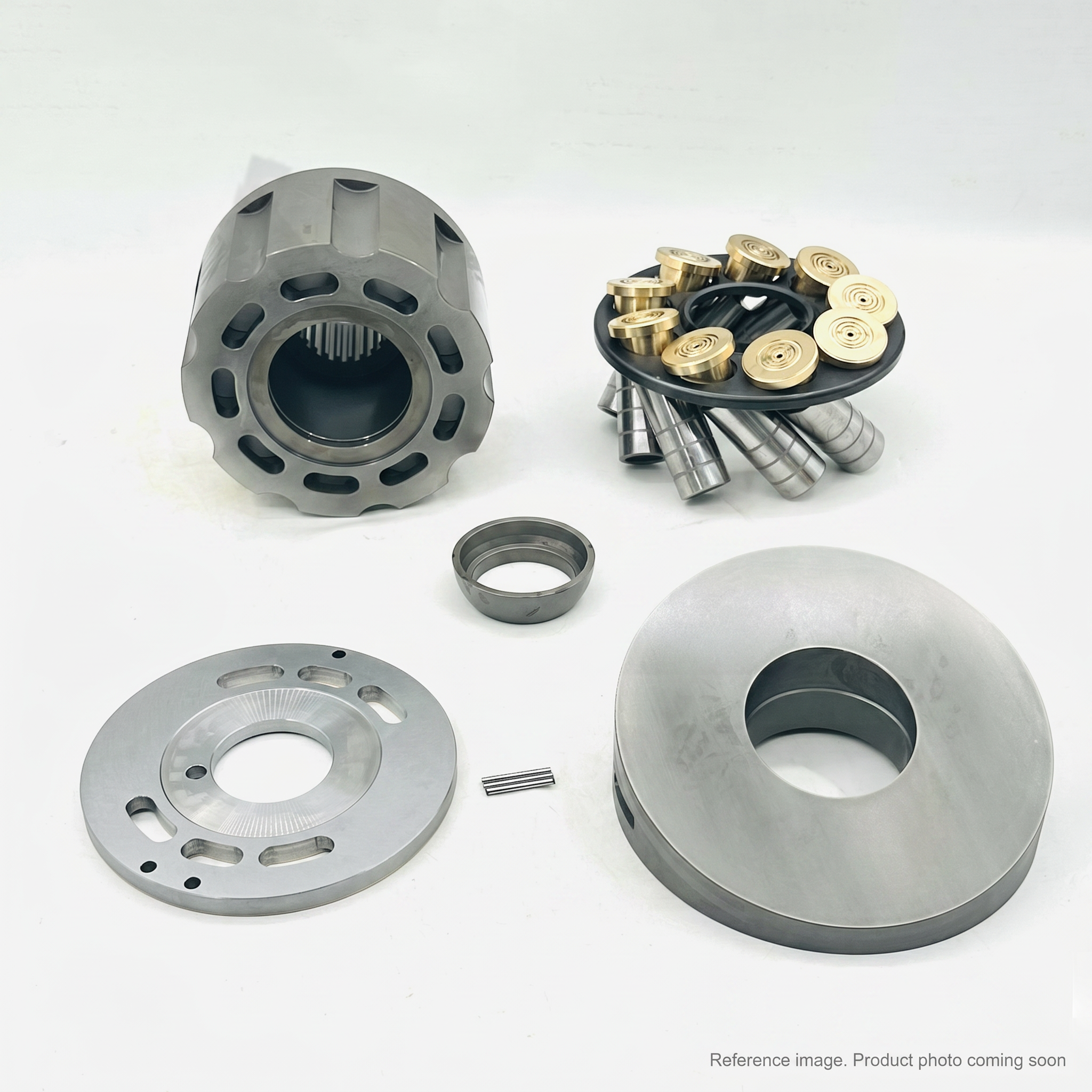 Hyundai 112912 Travel Motor Mating Plate three-quarter angle product photo | stocked in BC, ships Canada-wide