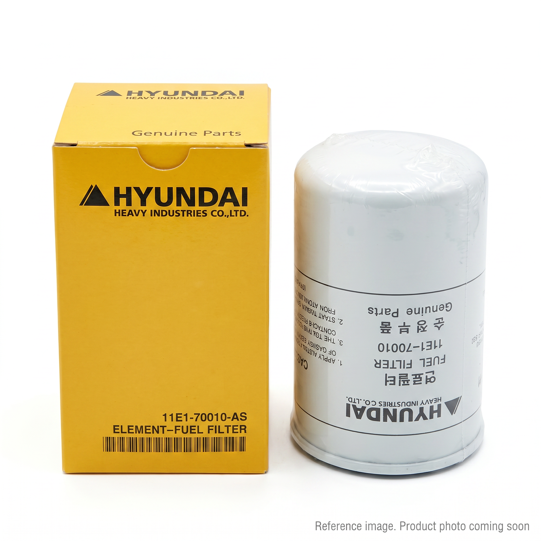 Hyundai 11N740130 Fuel Filter alternate angle product photo | stocked in BC, ships Canada-wide