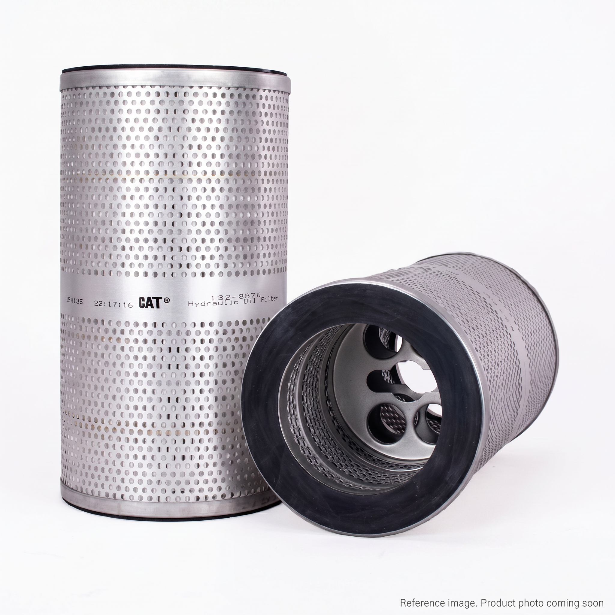 Caterpillar 132-8876 Hydraulic Oil Filter three-quarter angle product photo | stocked in BC, ships Canada-wide