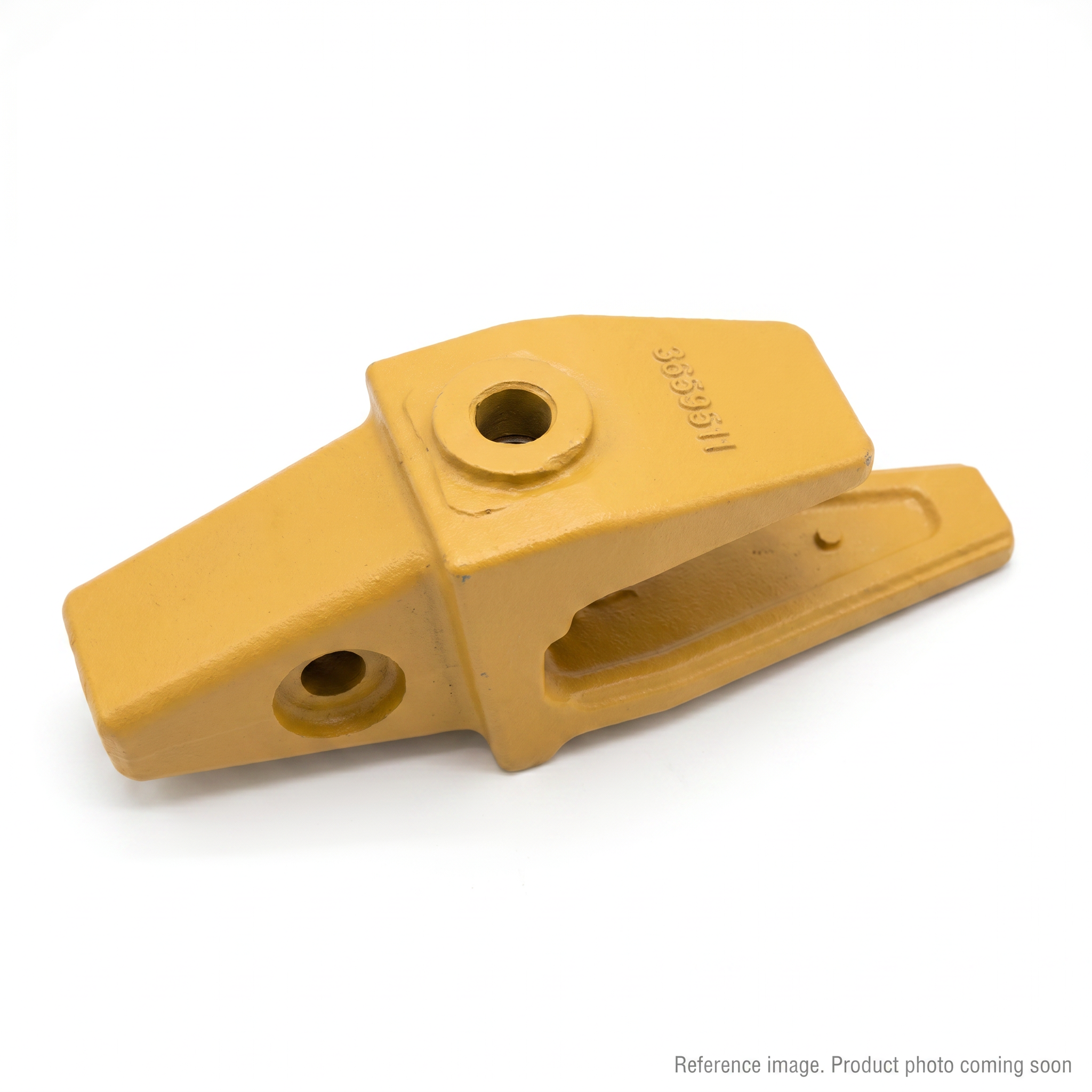 Hyundai 18S Bucket Tooth Adapters three-quarter angle product photo | stocked in BC, ships Canada-wide