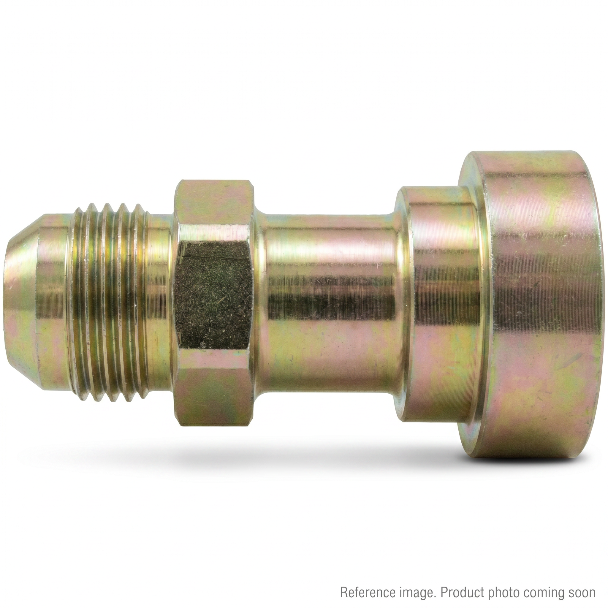 Caterpillar 18/20MLK Hydraulic Fitting three-quarter angle product photo | stocked in BC, ships Canada-wide