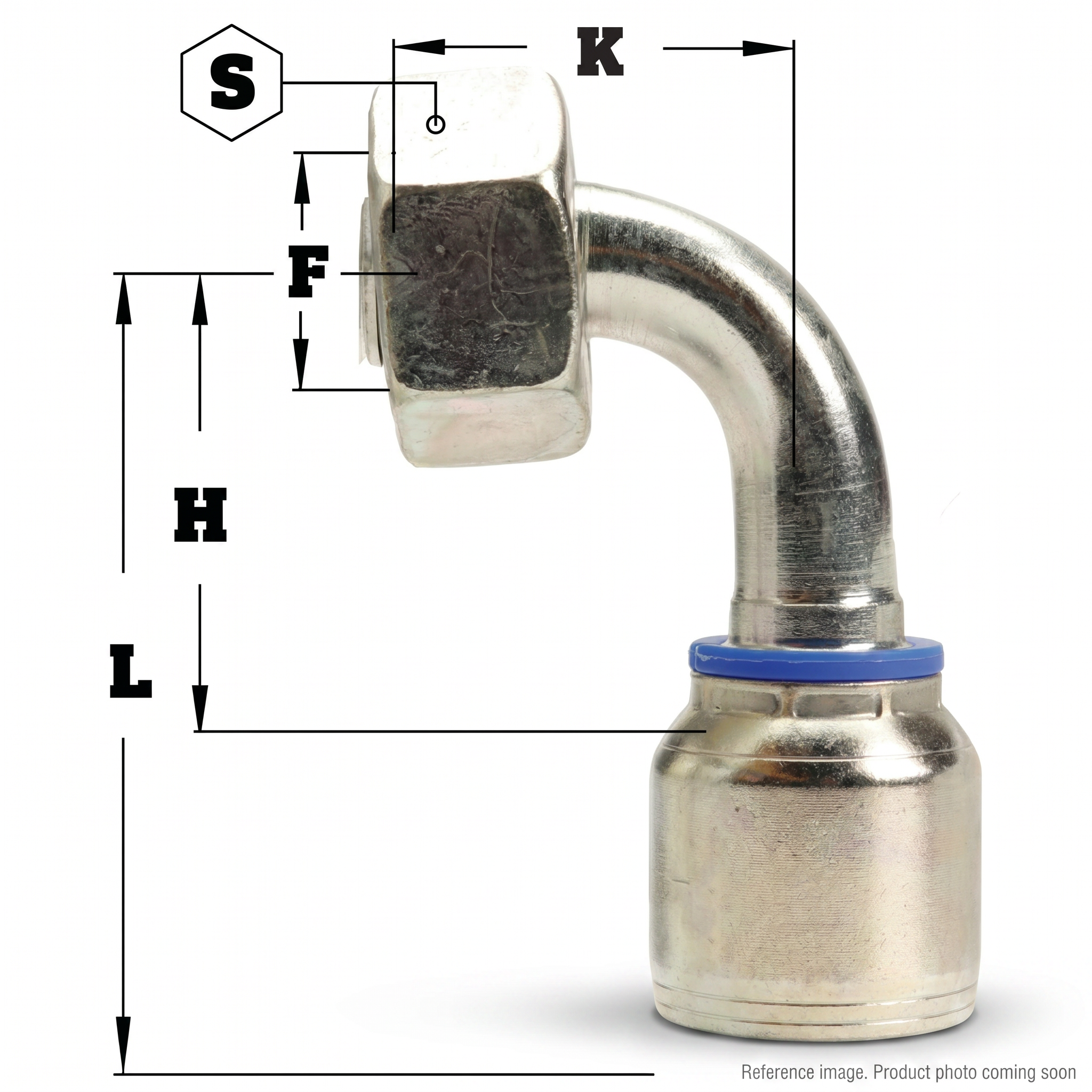 Aftermarket 20442-36-16RW M36x2 Swivel Hydraulic Hose Fitting alternate angle product photo | stocked in BC, ships Canada-wide