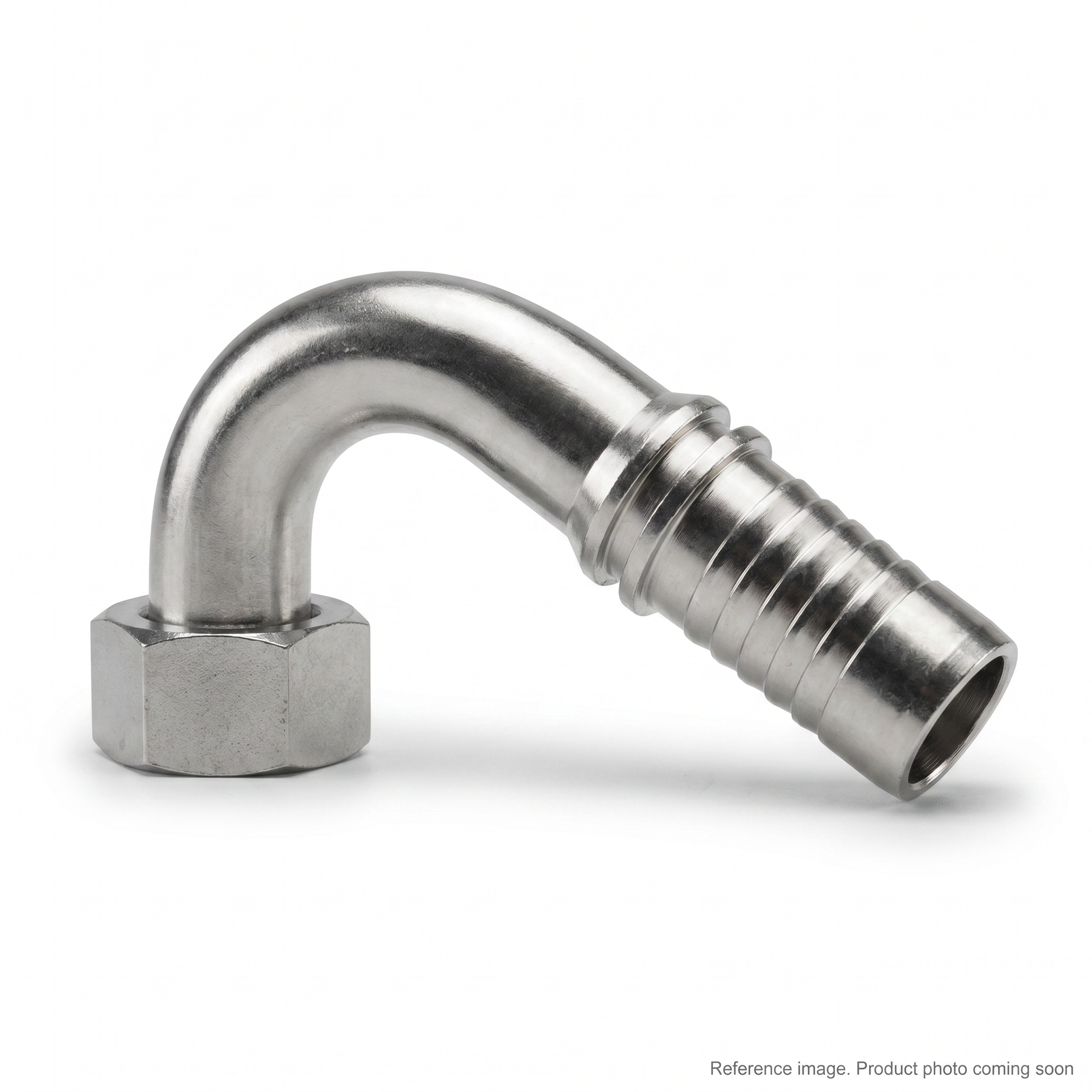 Aftermarket 20491-30-12RW 90 Degree Metric Female Hose Fitting three-quarter angle product photo | stocked in BC, ships Canada-wide