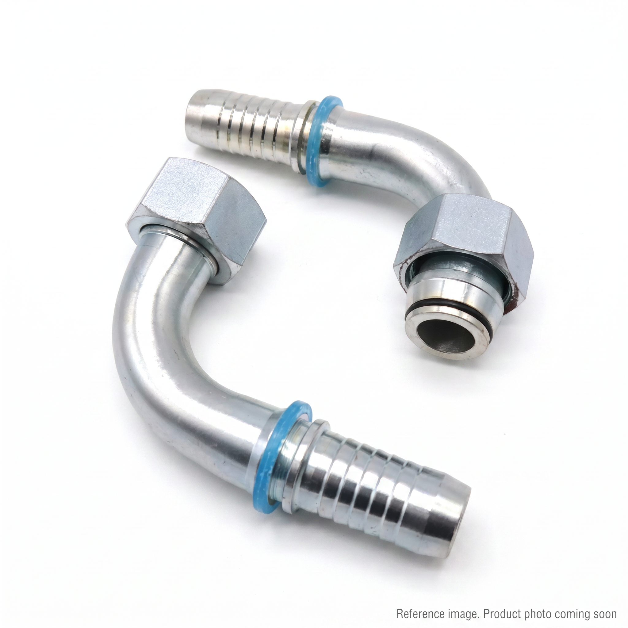 Aftermarket 20492-45-16RW 90 Degree Metric Female 24 Cone O-Ring Fitting front product photo | stocked in BC, ships Canada-wide