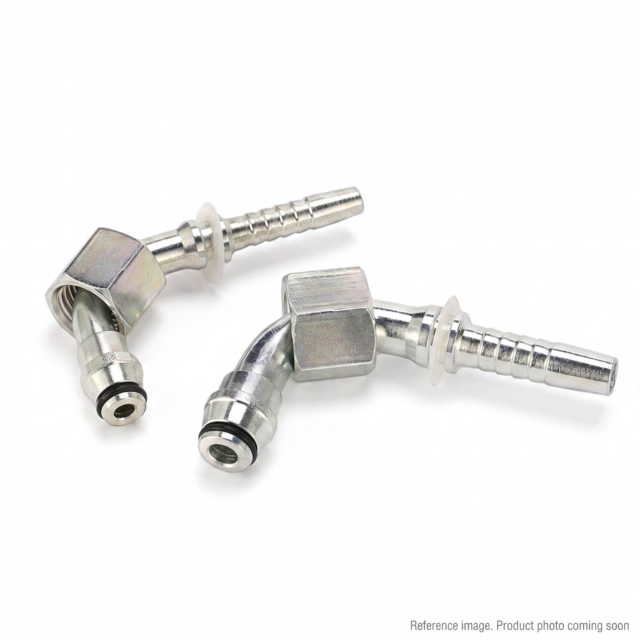 Aftermarket 20542-42-16RW 45 Degree Metric Female Cone Hose Fitting three-quarter angle product photo | stocked in BC, ships Canada-wide