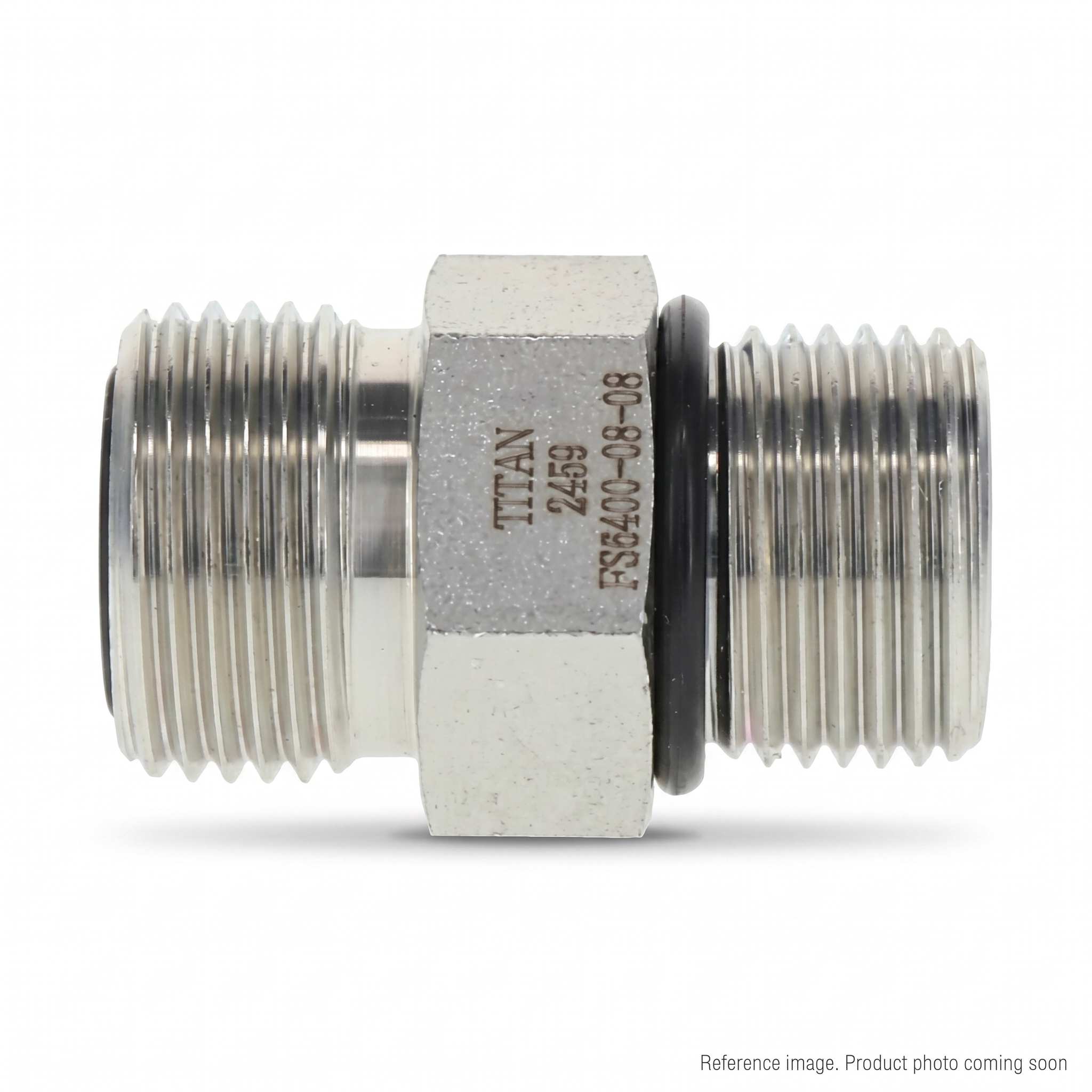 Aftermarket 22192-16-16RW ORFS Male Hose Fitting Dash 16 alternate angle product photo | stocked in BC, ships Canada-wide