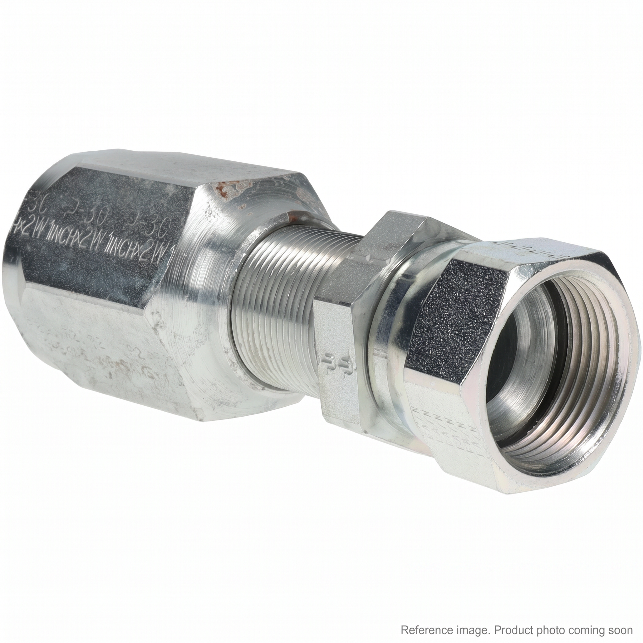 Parker 24212-16-12RW Hydraulic Fittings three-quarter angle product photo | stocked in BC, ships Canada-wide