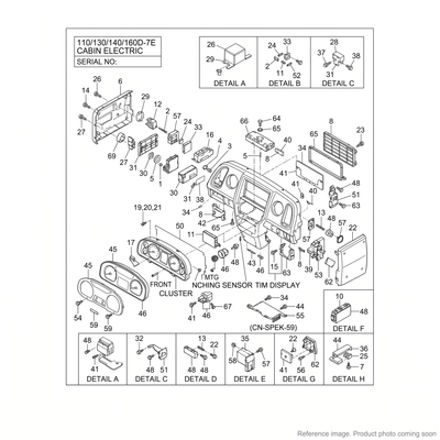 Hyundai 24L12000 Cab Parts front product photo | stocked in BC, ships Canada-wide