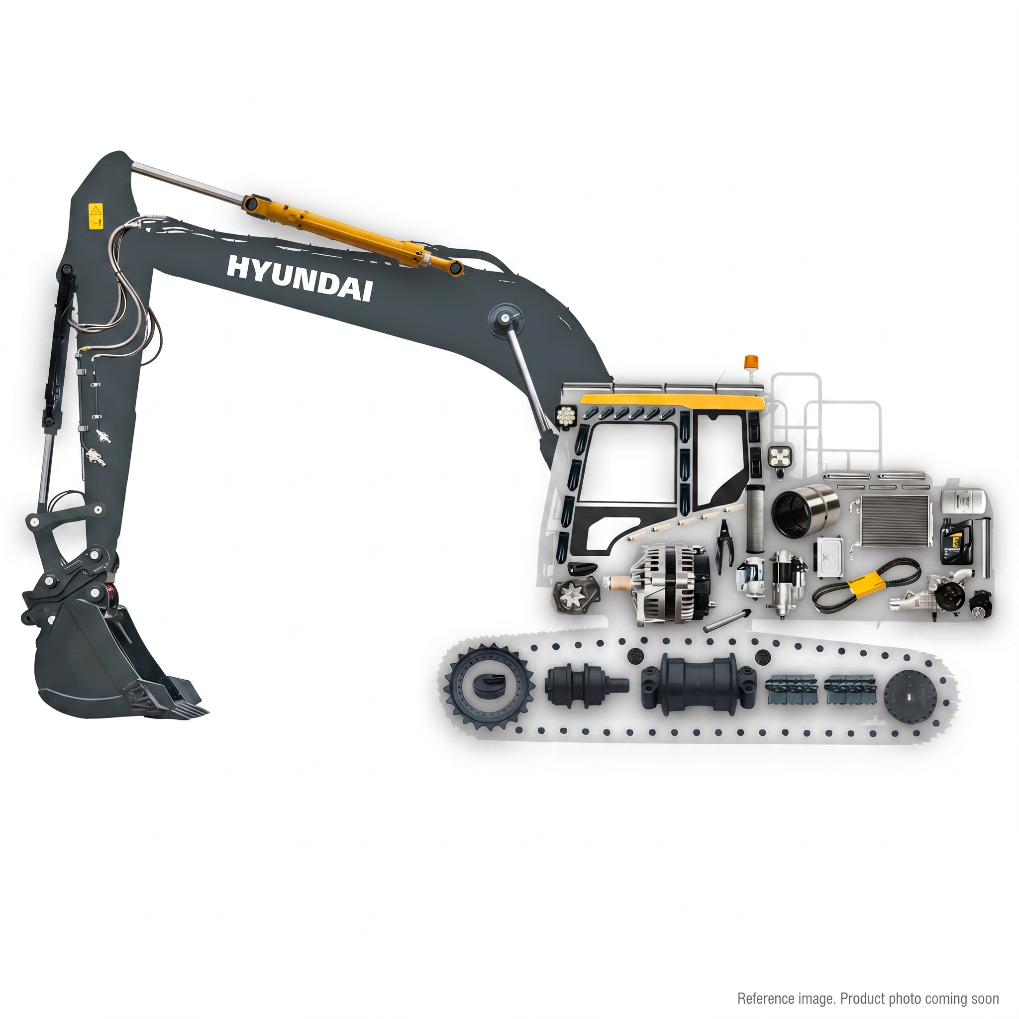 Hyundai Construction Equipment 24L341070 Electrical Parts three-quarter angle product photo | stocked in BC, ships Canada-wide
