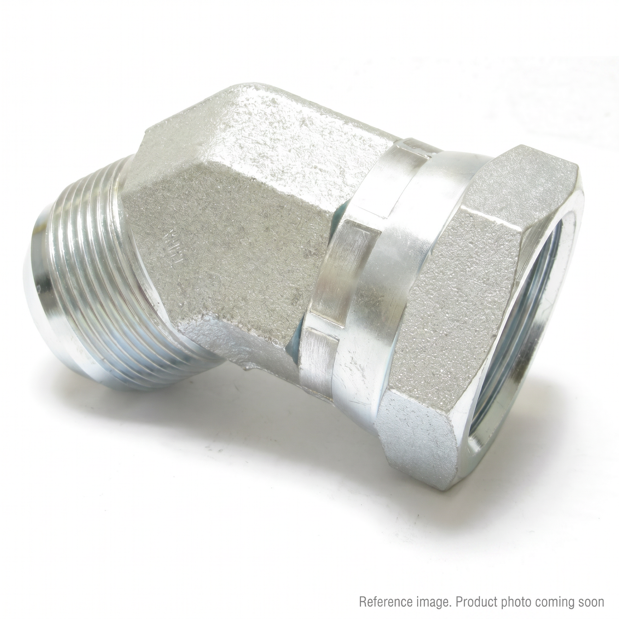Aftermarket 26742-20-20RW JIC Female Swivel 45 Degree Elbow Fitting front product photo | stocked in BC, ships Canada-wide