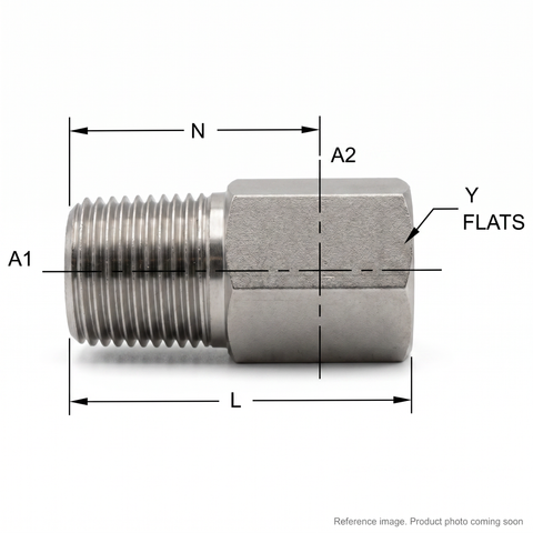 OEM-spec 3051-10-08 ORFS 45-degree swivel elbow adapter Dash-10x8 | AIM Rentals BC