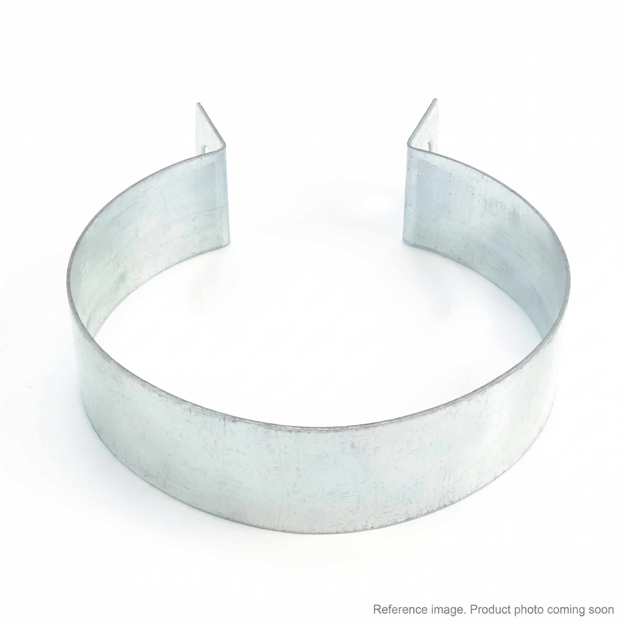 XCMG 310707527-HD Galvanized Pipe Clamp three-quarter angle product photo | stocked in BC, ships Canada-wide