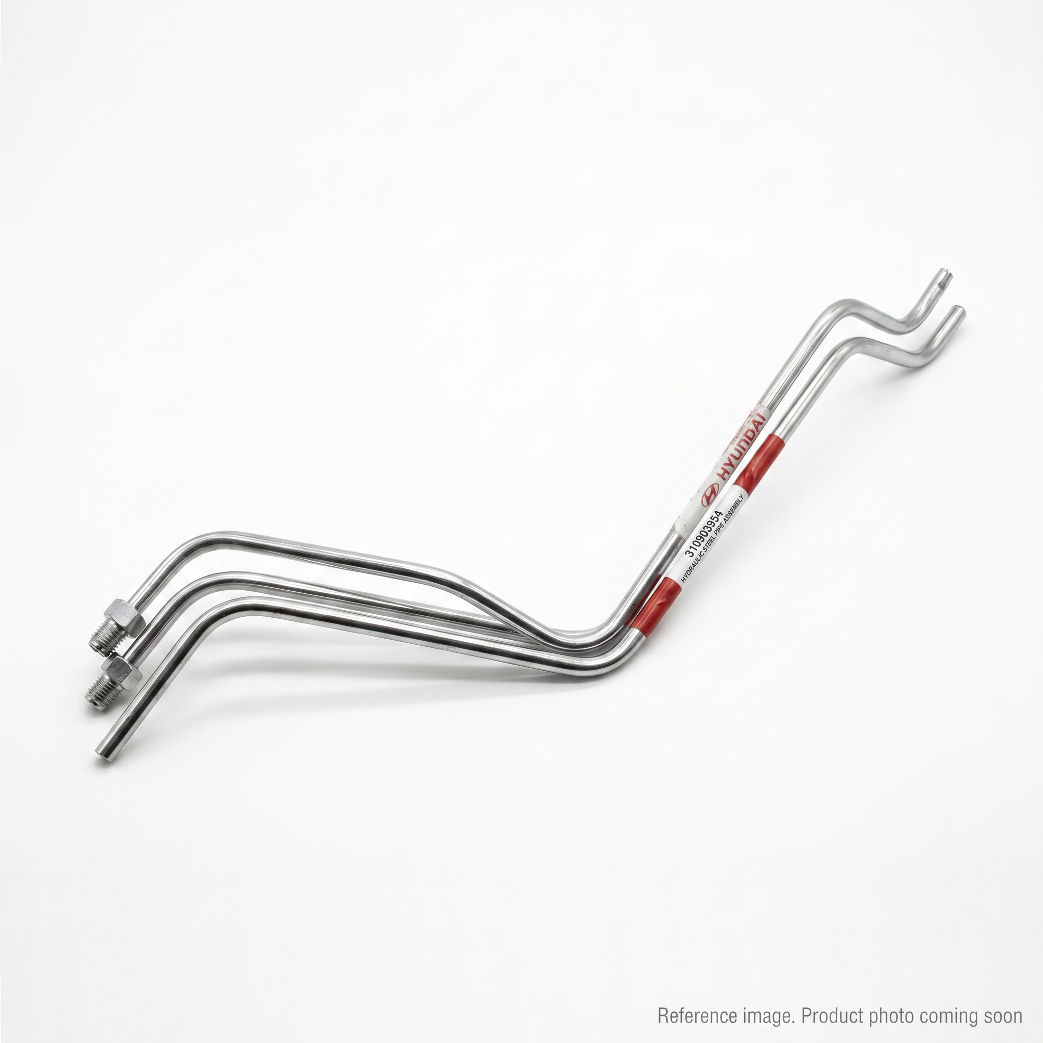 Hyundai 310903954 Hydraulic Steel Pipe Assembly front product photo | stocked in BC, ships Canada-wide