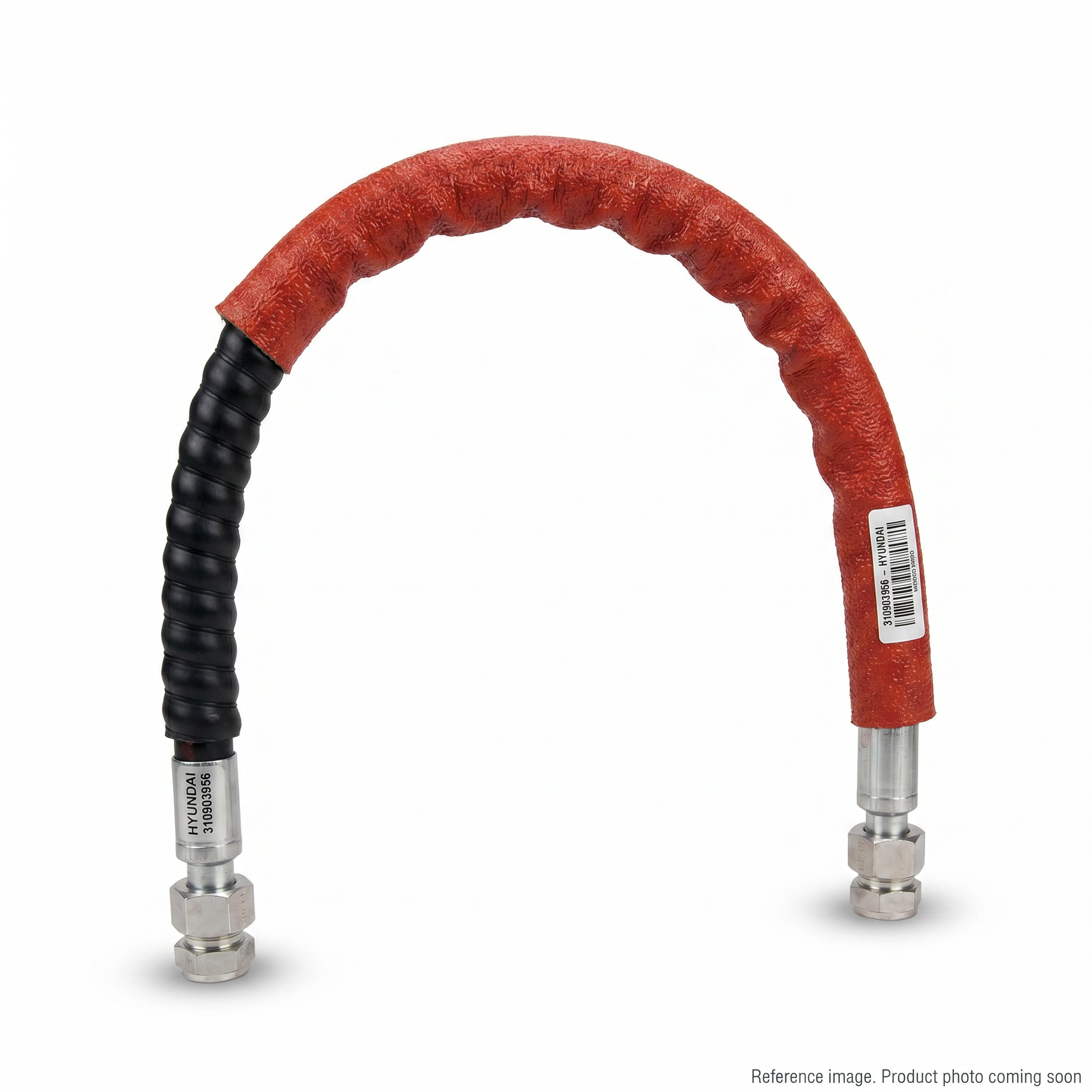 Hyundai 310903956 Hydraulic Steel Pipe Assembly front product photo | stocked in BC, ships Canada-wide