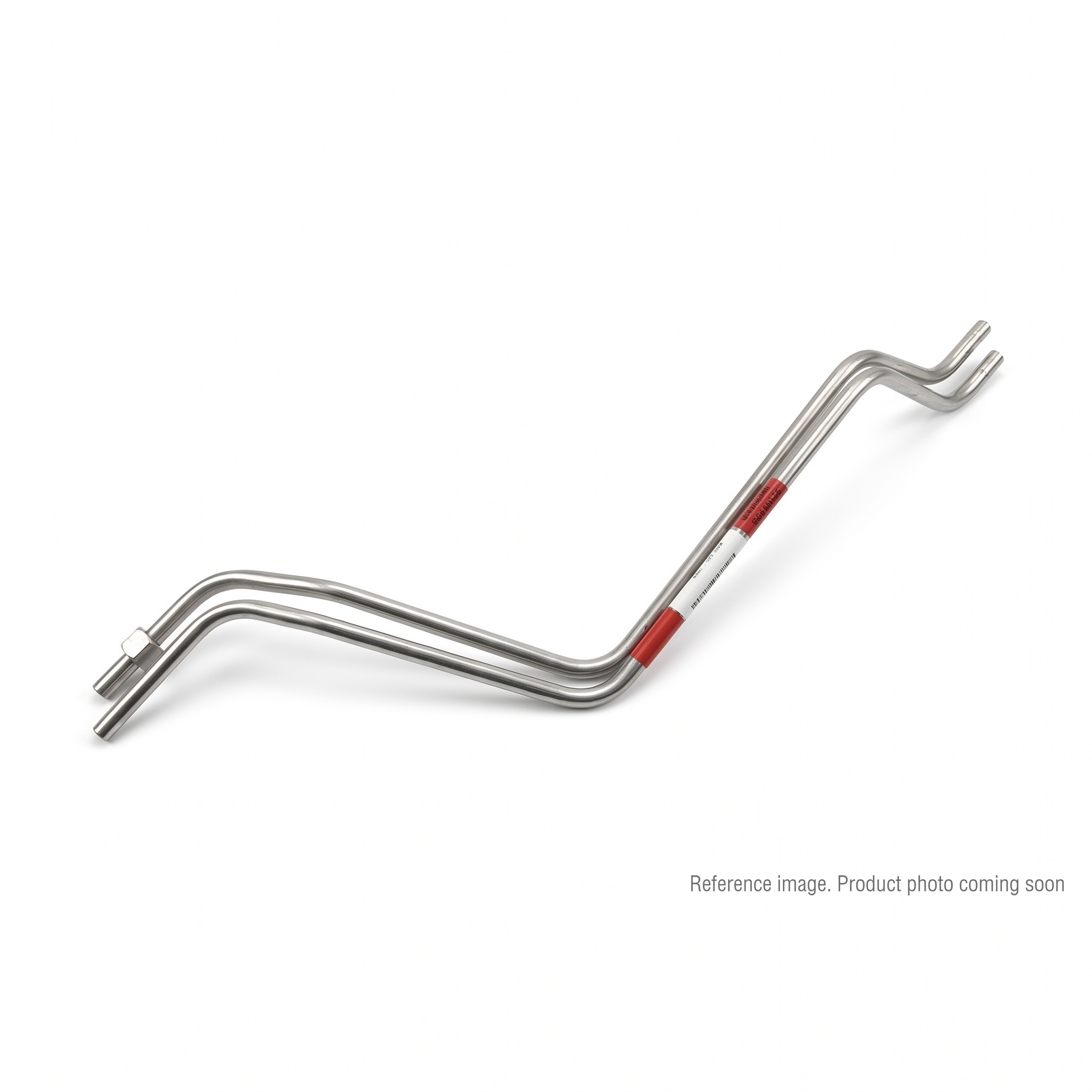 Hyundai 310903956 Hydraulic Steel Pipe Assembly three-quarter angle product photo | stocked in BC, ships Canada-wide