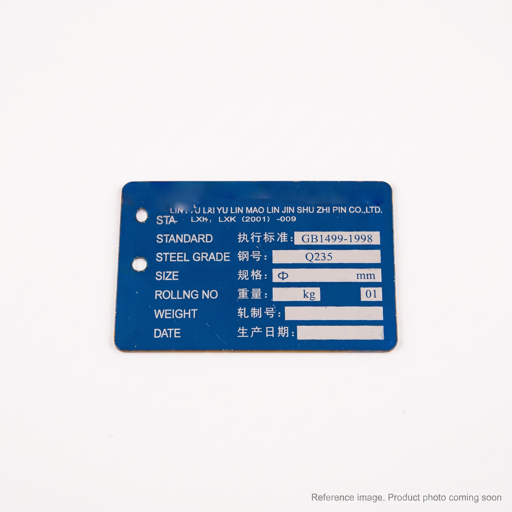 XCMG 312600021 Plate three-quarter angle product photo | stocked in BC, ships Canada-wide