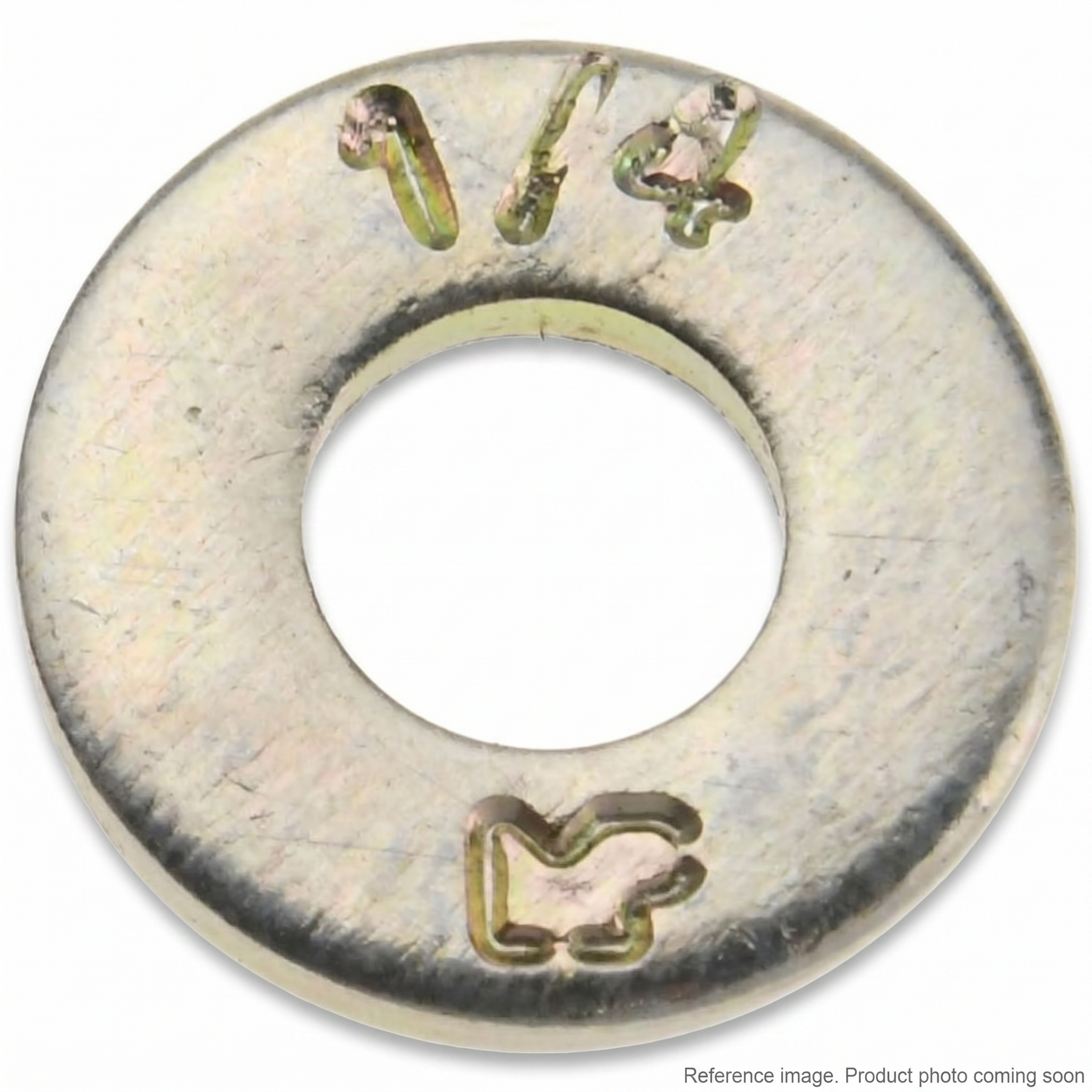 MSC Industrial 31376 1/4 Unhardened Flat Washer alternate angle product photo | stocked in BC, ships Canada-wide