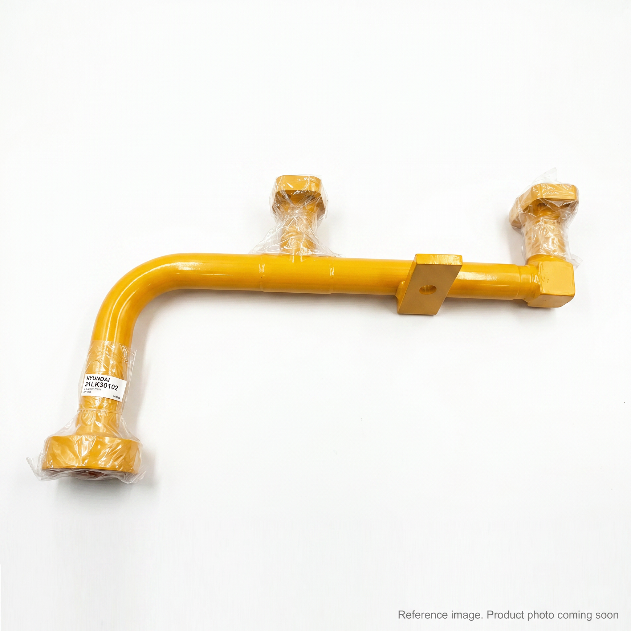 Hyundai 31LK30102 Hydraulic Pipe Assembly three-quarter angle product photo | stocked in BC, ships Canada-wide