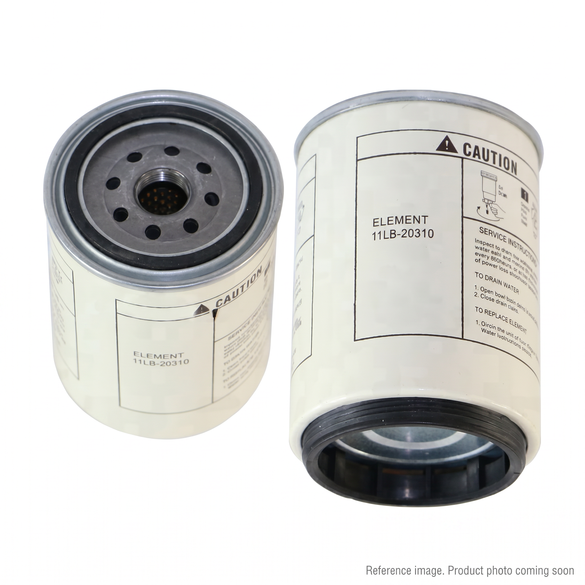 Hyundai 31LM10310 Hydraulic Line Filter Element alternate angle product photo | stocked in BC, ships Canada-wide