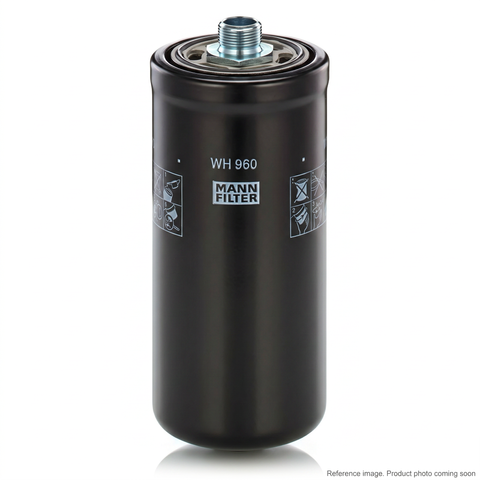 Hyundai 31LM40090 hydraulic return line filter cross-ref Fleetguard HF35555 Donaldson P764665 Baldwin PT23090-MPG