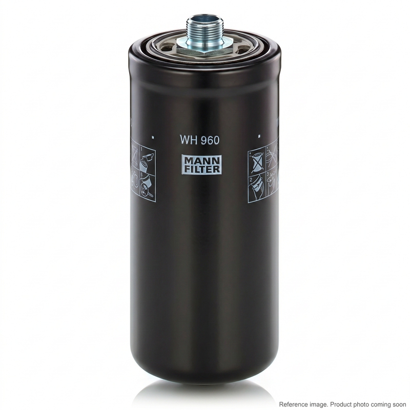 Hyundai 31LM40090 hydraulic return line filter cross-ref Fleetguard HF35555 Donaldson P764665 Baldwin PT23090-MPG