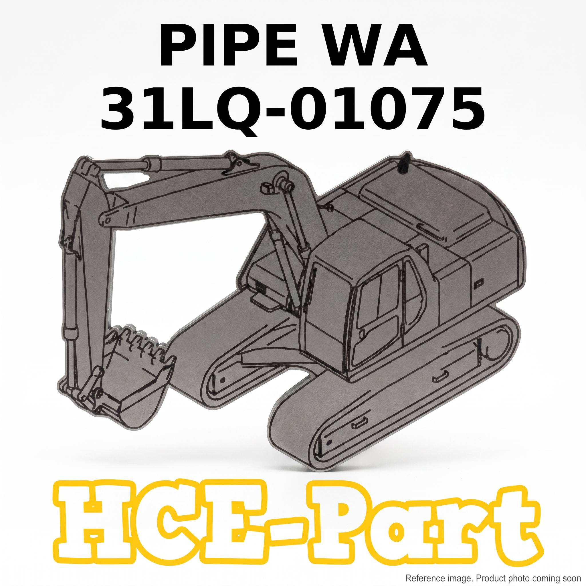 Hyundai 31LQ90043 Hydraulic Pipe front product photo | stocked in BC, ships Canada-wide
