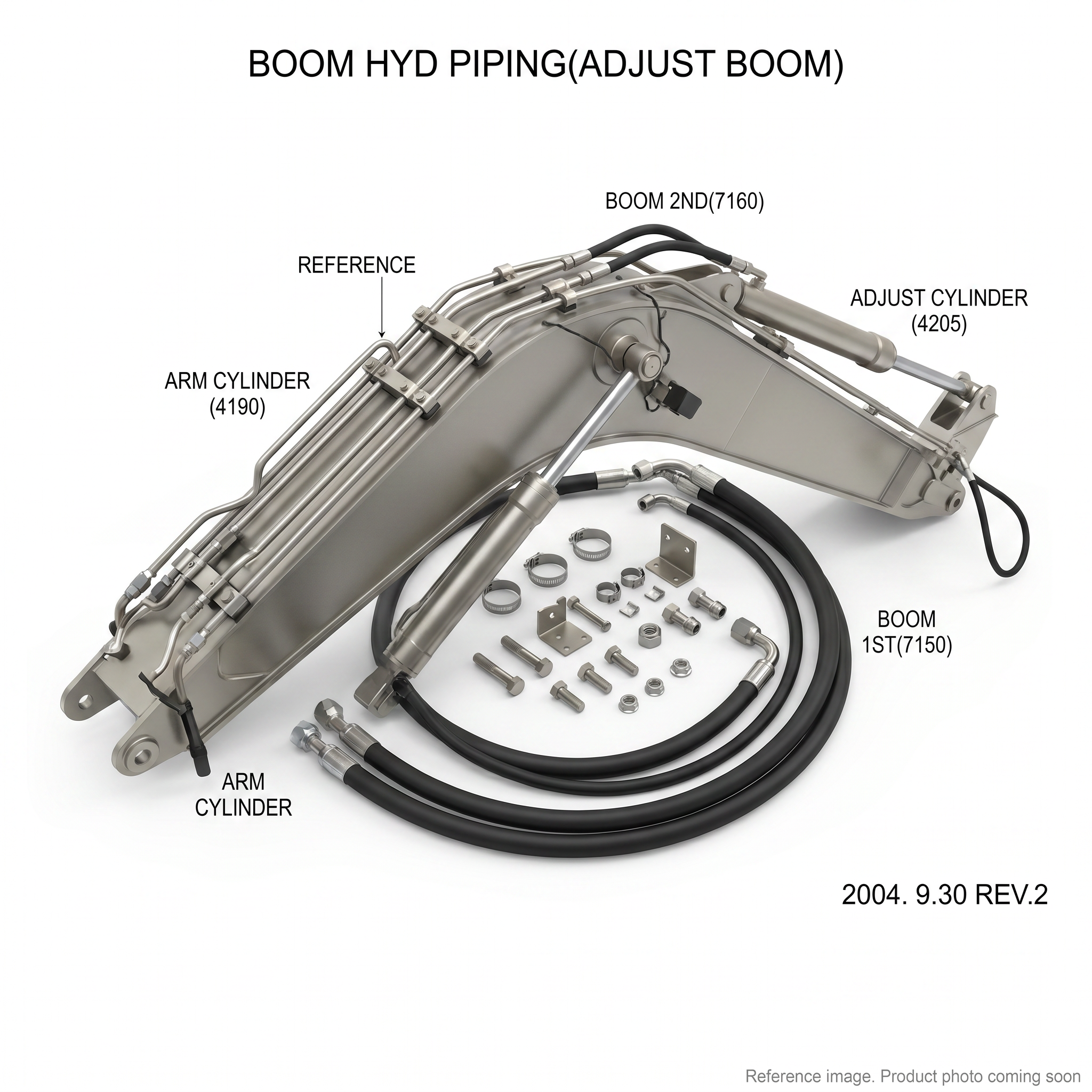 Hyundai 31N191310 Attach Piping Kit alternate angle product photo | stocked in BC, ships Canada-wide