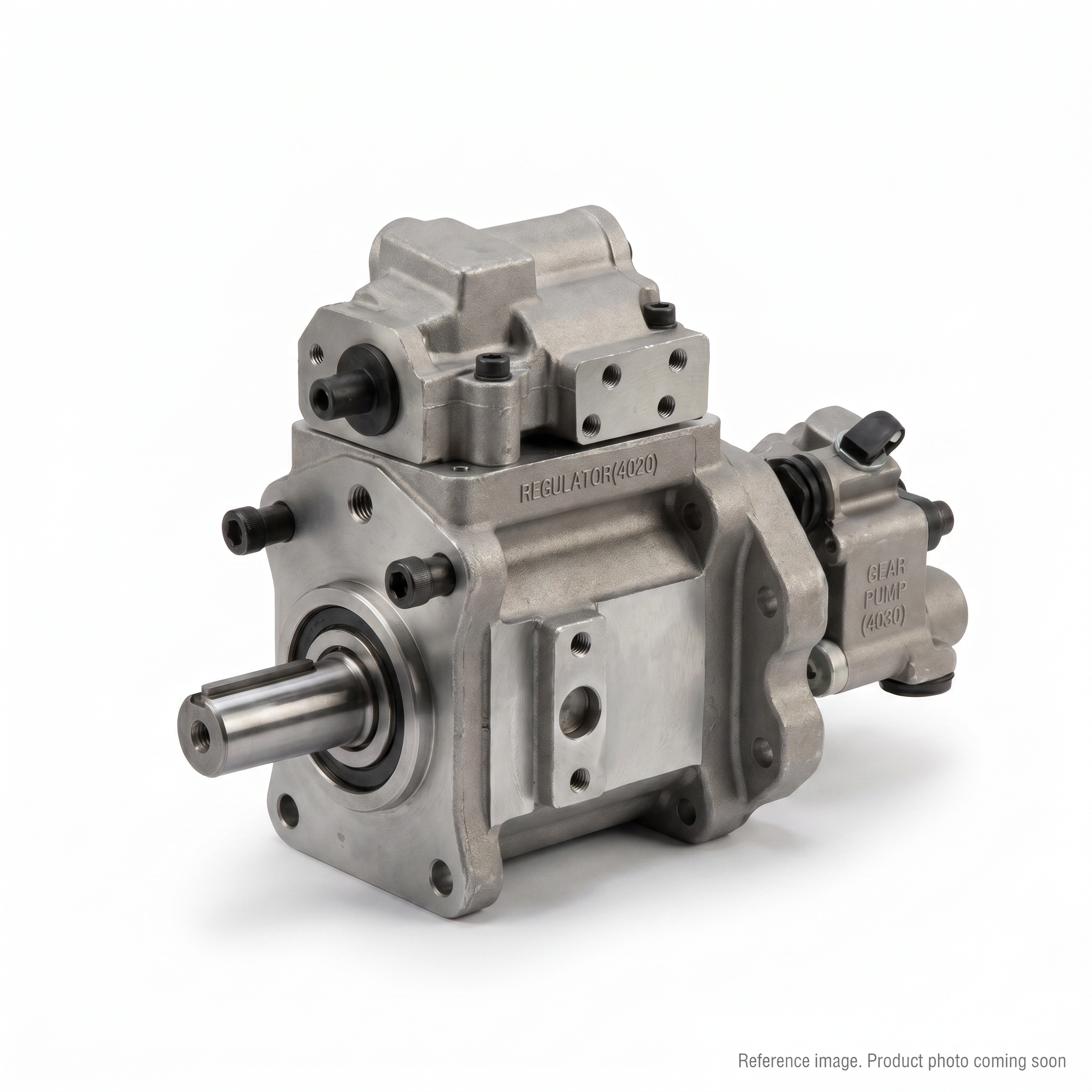 Hyundai 31N610051 Main Hydraulic Pump Assy three-quarter angle product photo | stocked in BC, ships Canada-wide