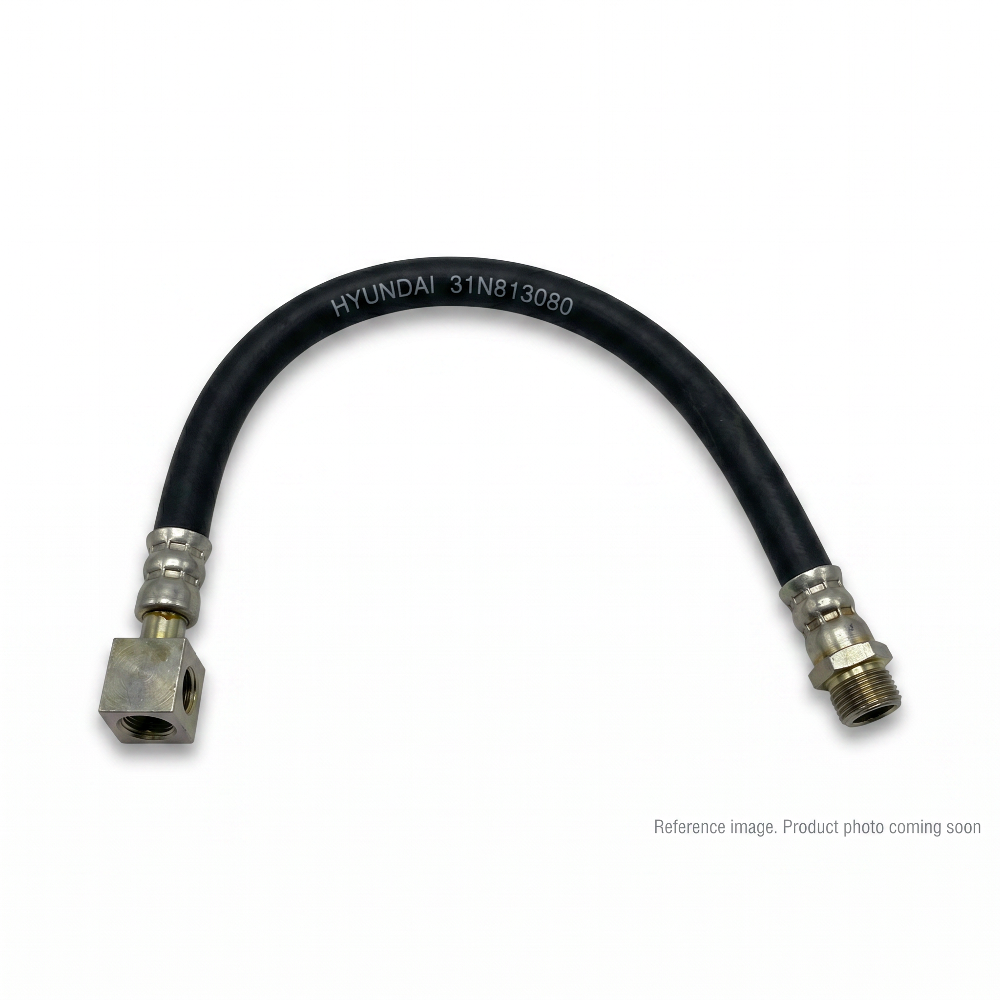 Hyundai 31N813080 Rubber Hydraulic Hose front product photo | stocked in BC, ships Canada-wide