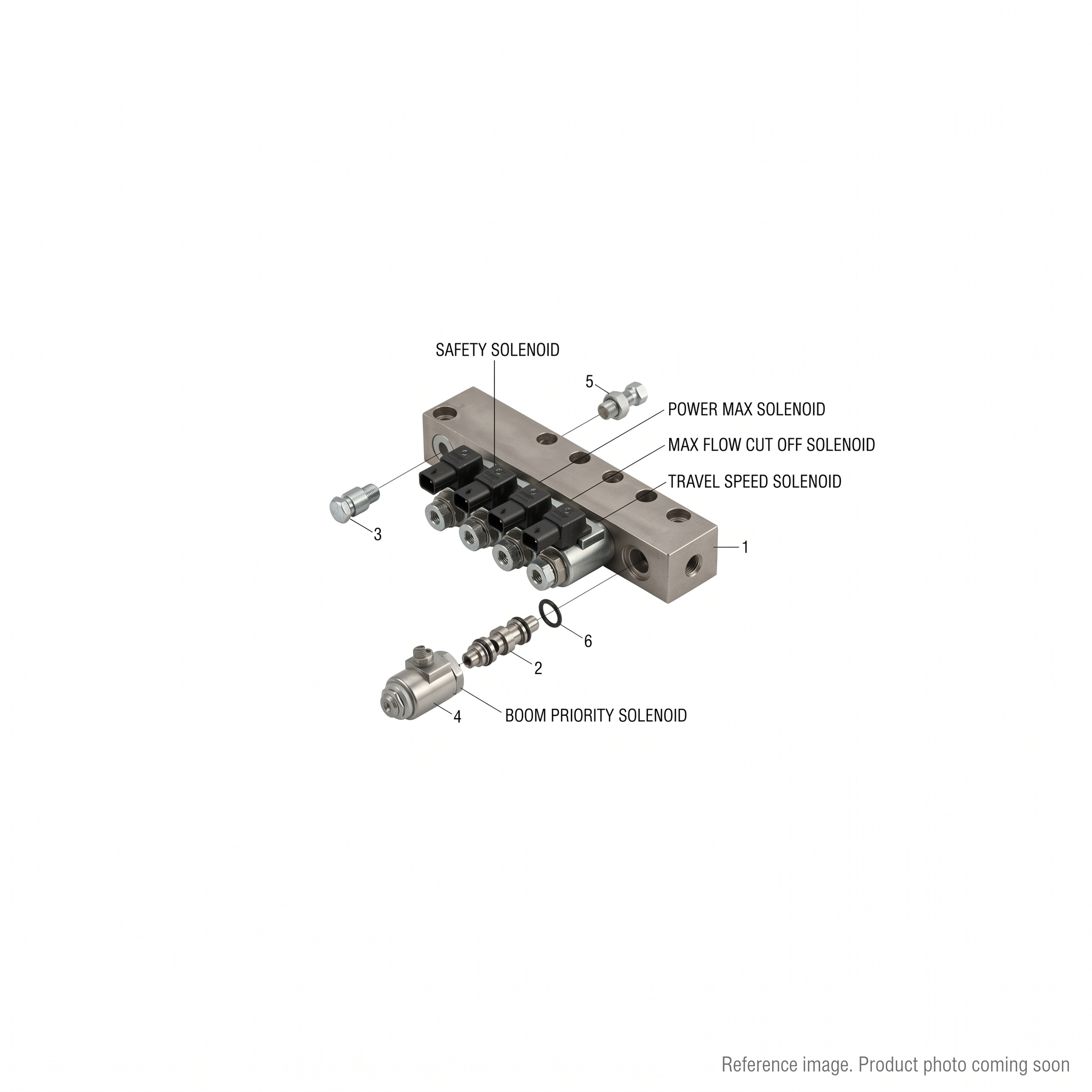 Hyundai HCE 31N820141 Hydraulic Valves alternate angle product photo | stocked in BC, ships Canada-wide