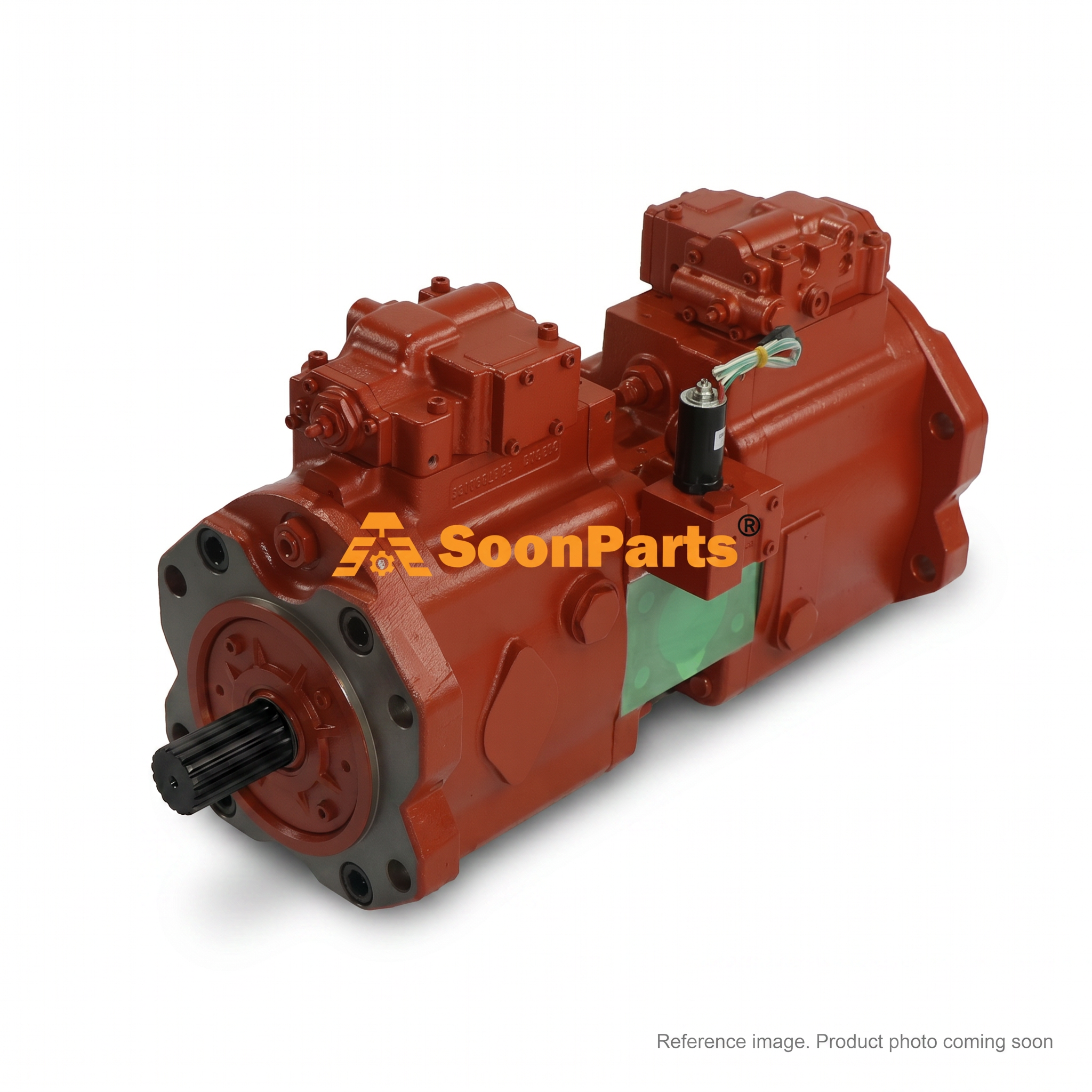 Hyundai 31N910010 Hydraulic Main Pump alternate angle product photo | stocked in BC, ships Canada-wide