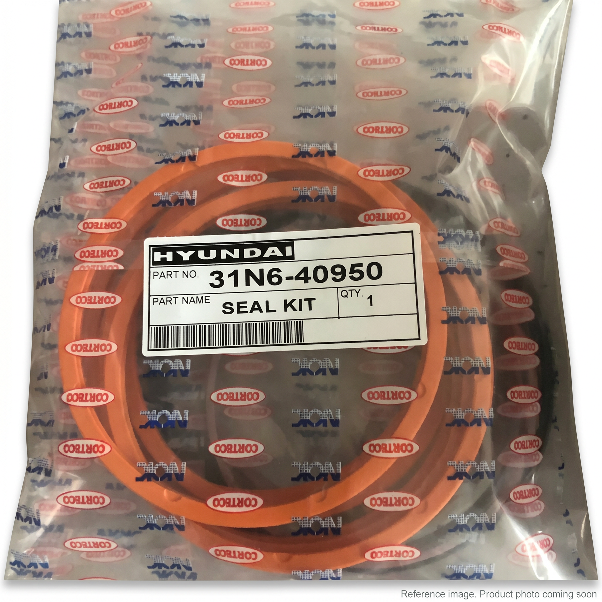 Hyundai 31Y104610 Hydraulic Cylinder Repair Kit alternate angle product photo | stocked in BC, ships Canada-wide