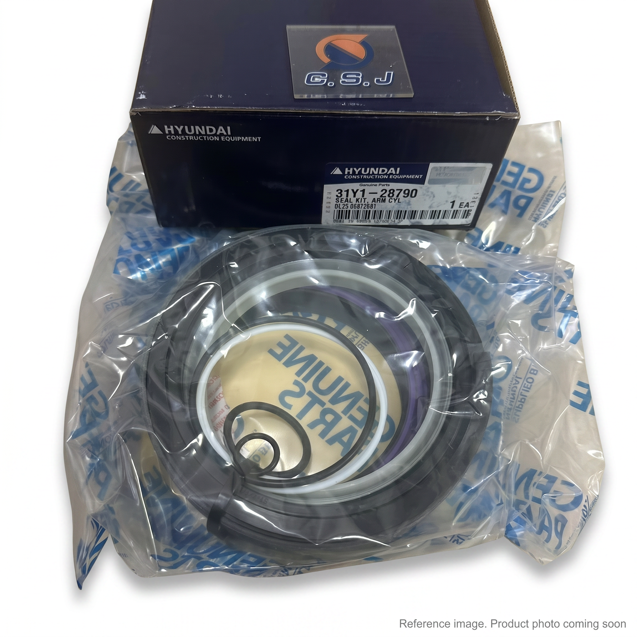 Hyundai 31Y107190 Hydraulic Seals three-quarter angle product photo | stocked in BC, ships Canada-wide
