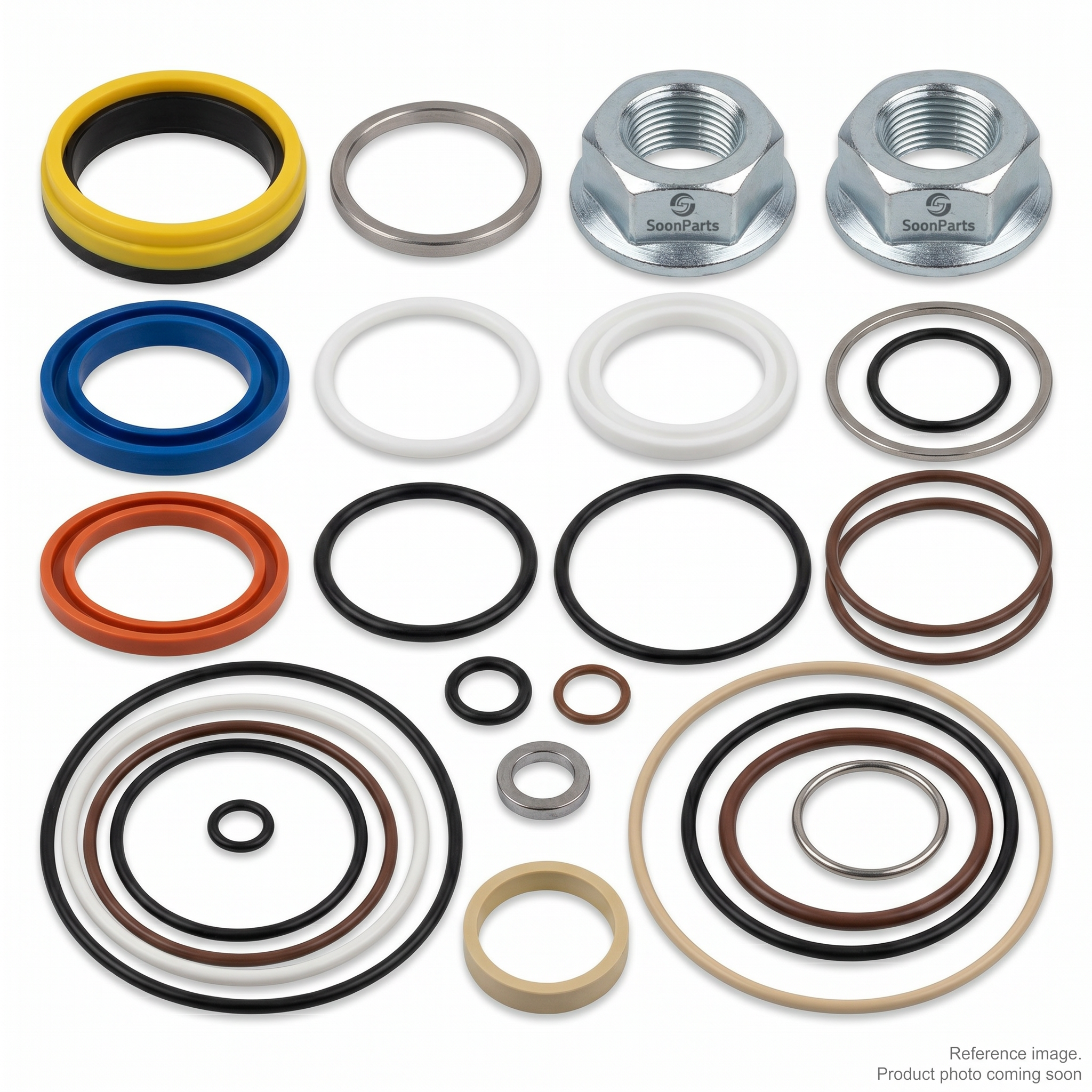 Hyundai 31Y211800 Hydraulic Seals three-quarter angle product photo | stocked in BC, ships Canada-wide