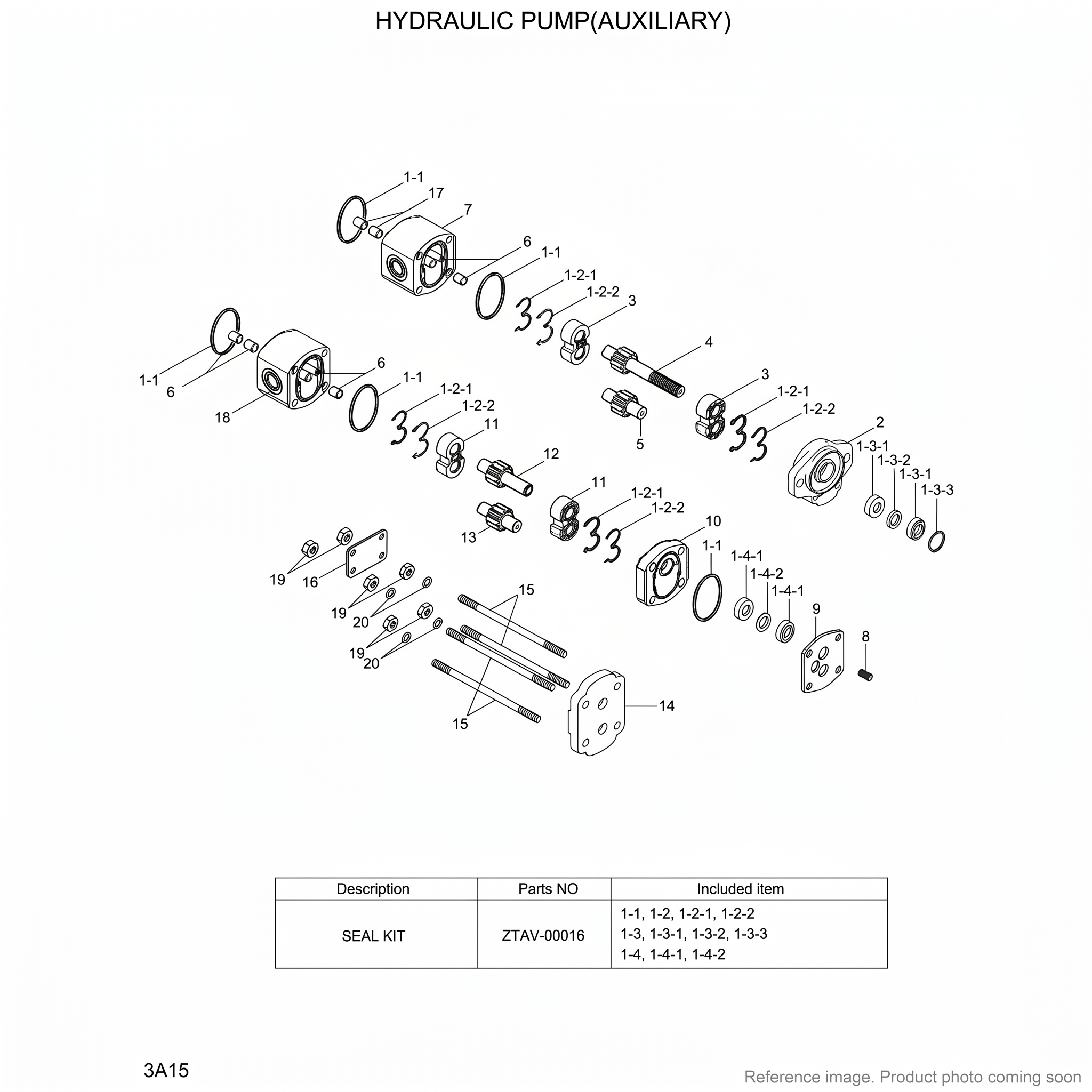 Hyundai HCE 39Q841360 Hydraulic Parts alternate angle product photo | stocked in BC, ships Canada-wide