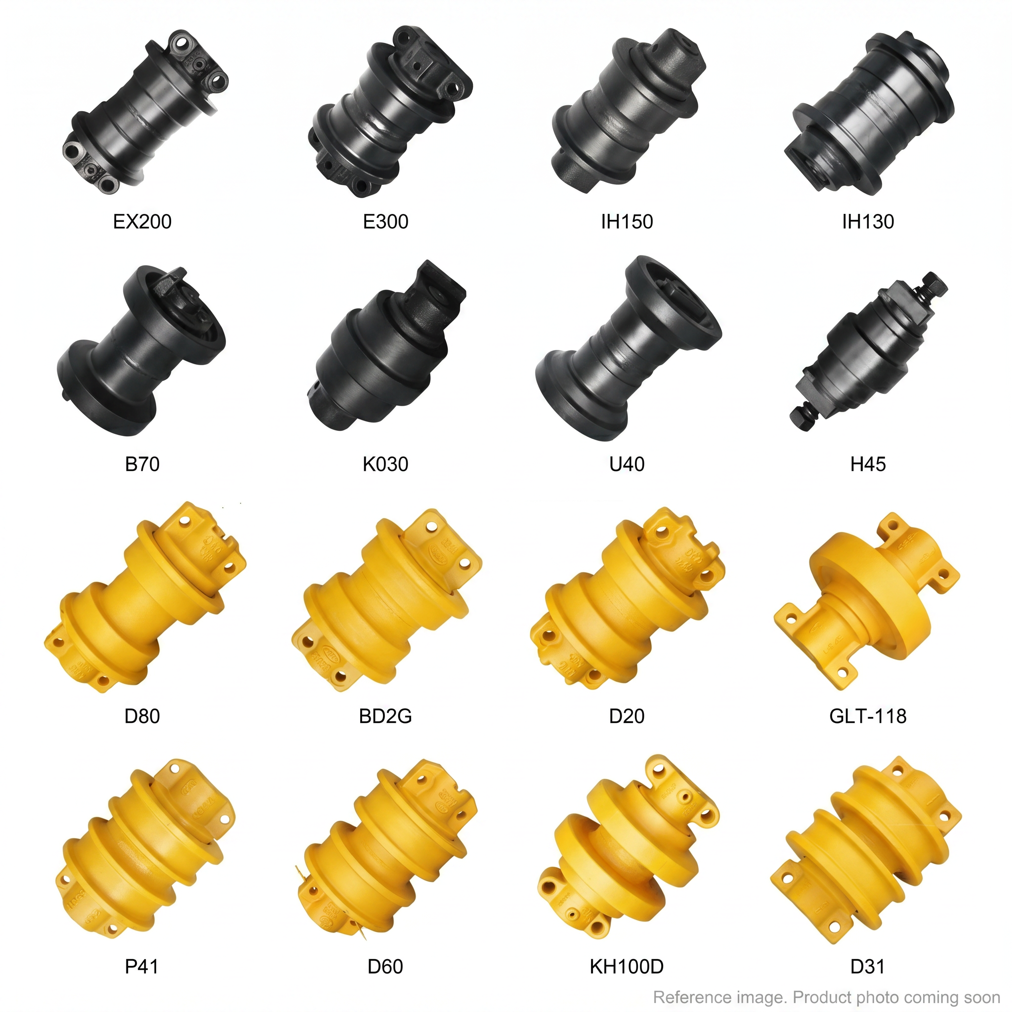 XCMG 414100425 Track Rollers three-quarter angle product photo | stocked in BC, ships Canada-wide
