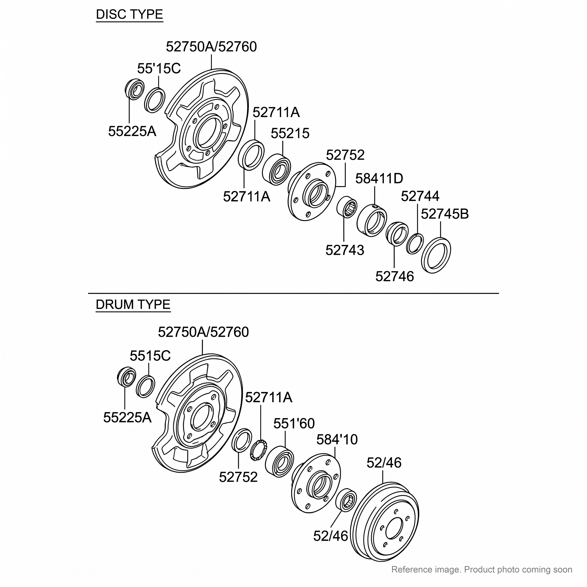 Hyundai 414100471 Guide Wheel Assembly three-quarter angle product photo | stocked in BC, ships Canada-wide